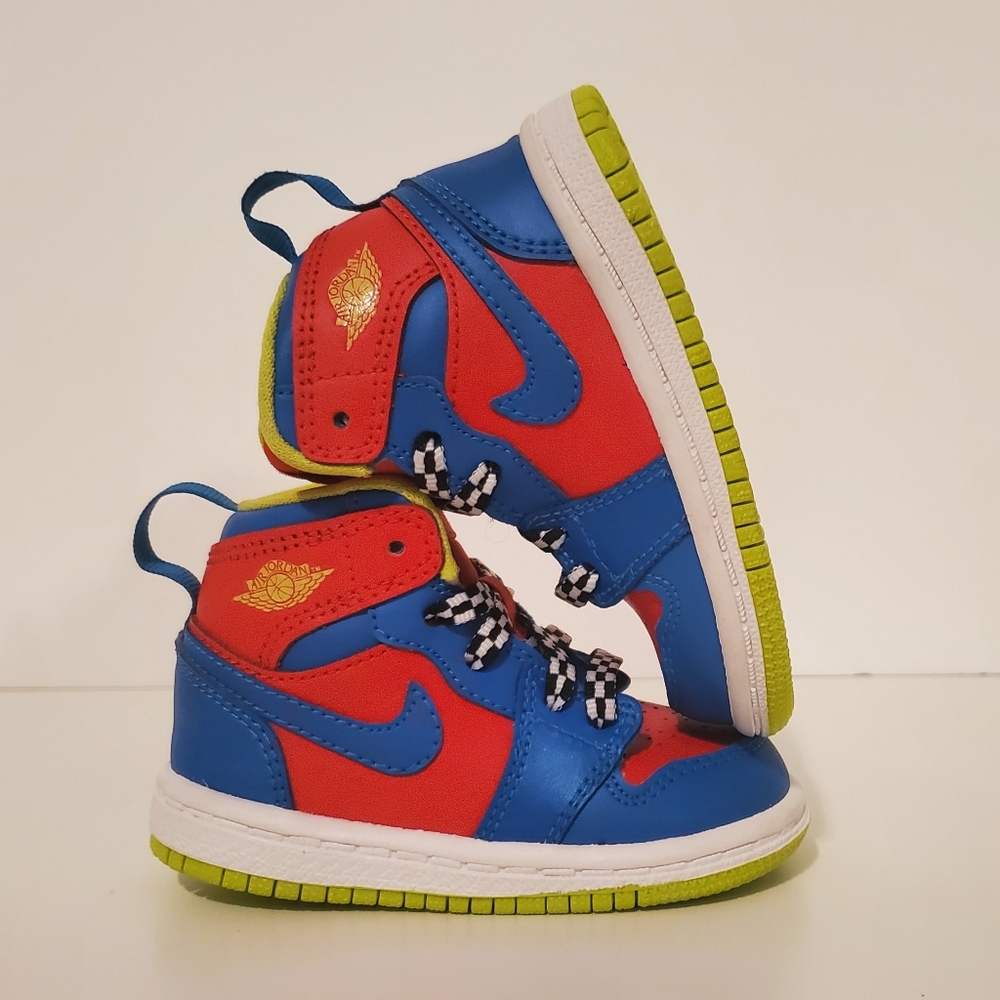 Air Jordan 1 Retro High GS 'Racing Pack' Red- Toddler Sz 4c